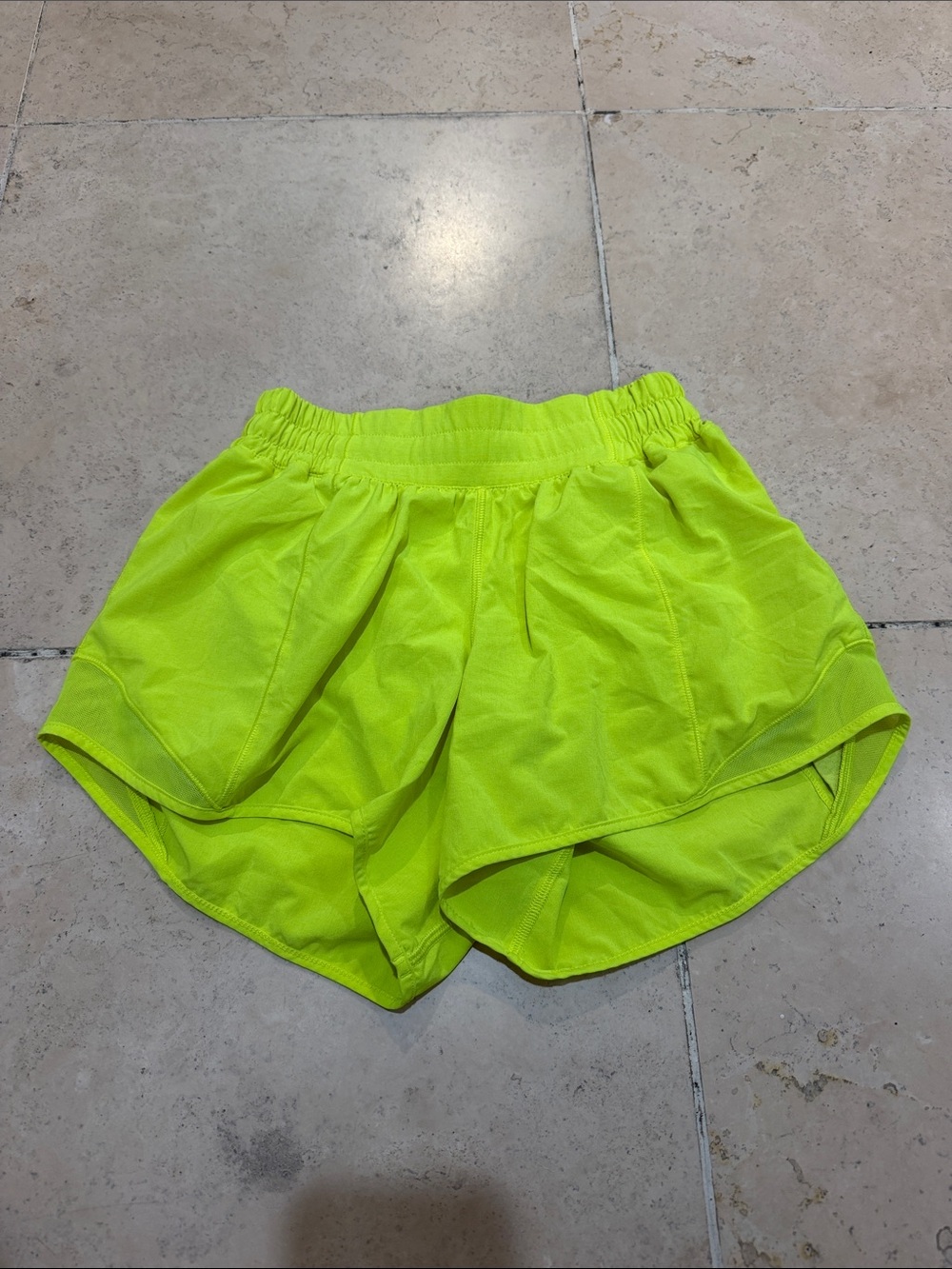 lululemon athletica Neon Yellow Athletic Shorts